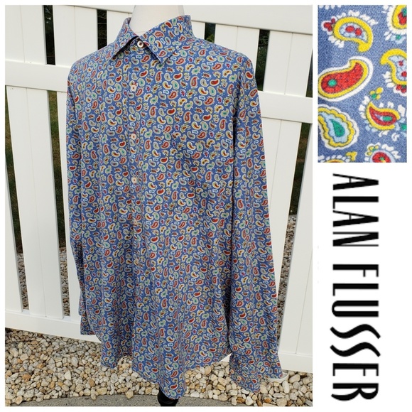 Alan Flusser Other - Paisley long sleeve button down XL